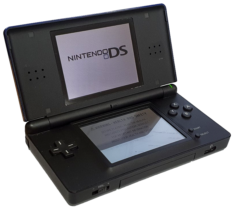 Metallic Dark Blue Nintendo DS Lite Console + USB Charger (Pre-Owned)