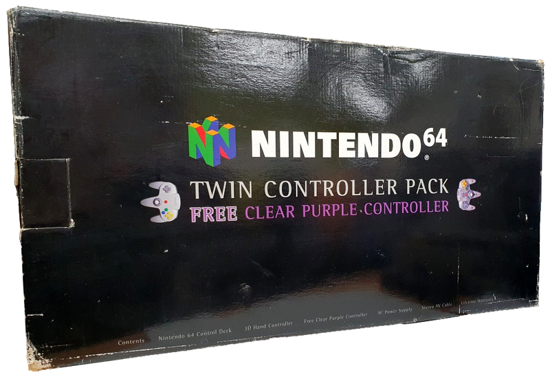 Nintendo 64 Console Twin Controller Pack In Original Box (Pre-Owned)