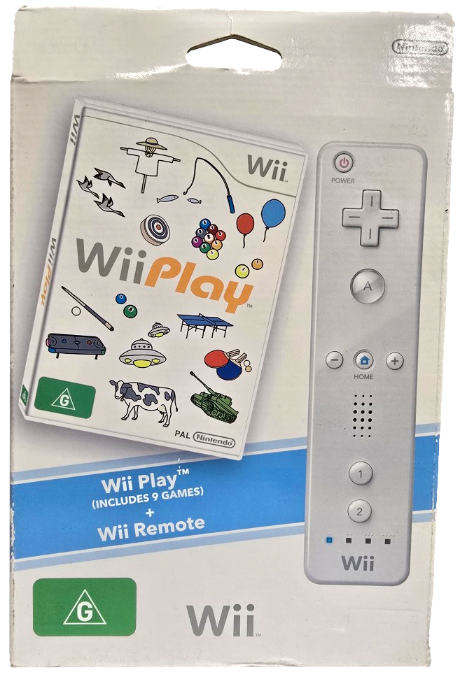 Wii Play + Wii Remote Bundle Nintendo Wii PAL *Boxed* Wii U Compatible (Pre-Owned)