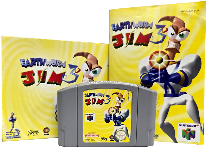 Earthworm Jim 3D Nintendo 64 N64 Boxed PAL *Complete* (Preowned)