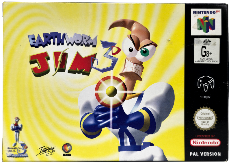 Earthworm Jim 3D Nintendo 64 N64 Boxed PAL *Complete* (Preowned)