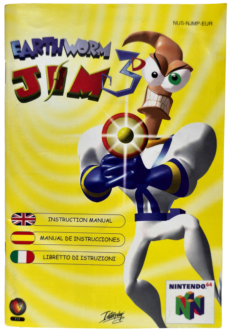 Earthworm Jim 3D Nintendo 64 N64 Boxed PAL *Complete* (Preowned)