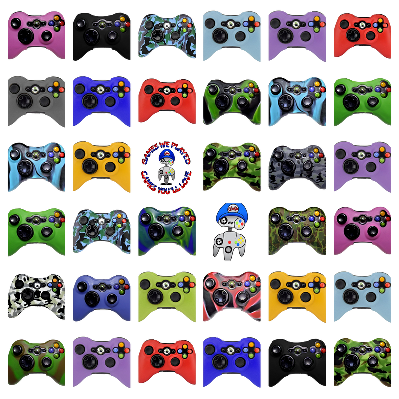 Silicone Cover For XBOX 360 Controller Case Skin Cool Designs Extra Grip Camo