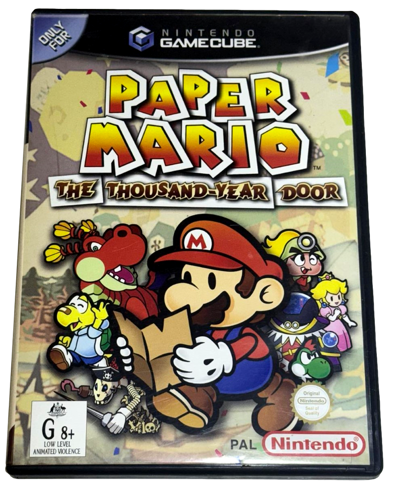 Paper Mario The Thousand Year Door  Nintendo Gamecube PAL *Complete* (Preowned)