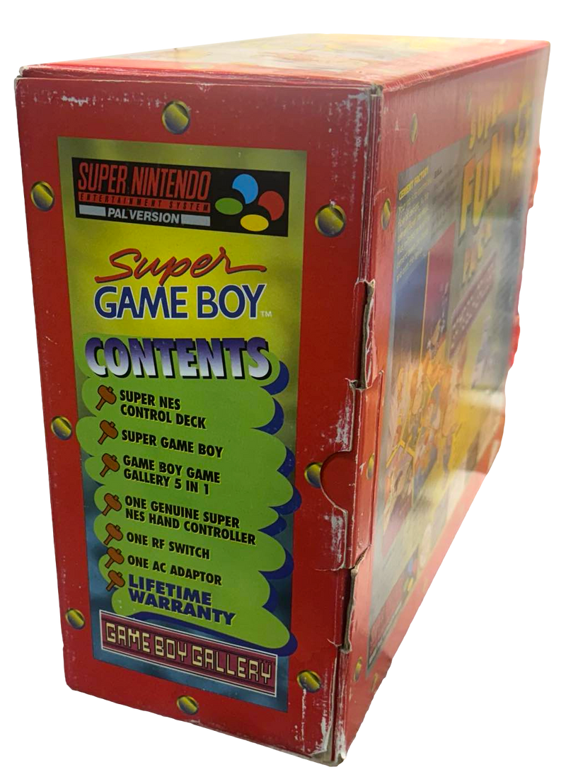 Super Fun Pack Game Boy Gallery Super Nintendo Console Big Box SNES PAL Rare (Preowned)