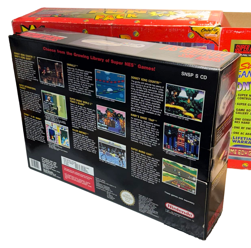 Super Fun Pack Game Boy Gallery Super Nintendo Console Big Box SNES PAL Rare (Preowned)