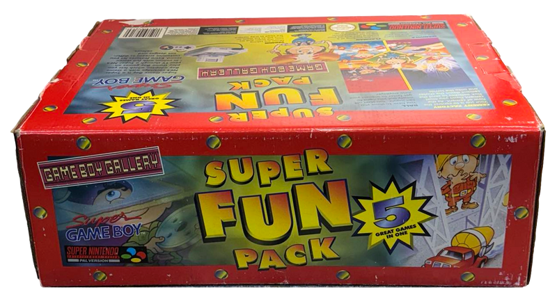 Super Fun Pack Game Boy Gallery Super Nintendo Console Big Box SNES PAL Rare (Preowned)