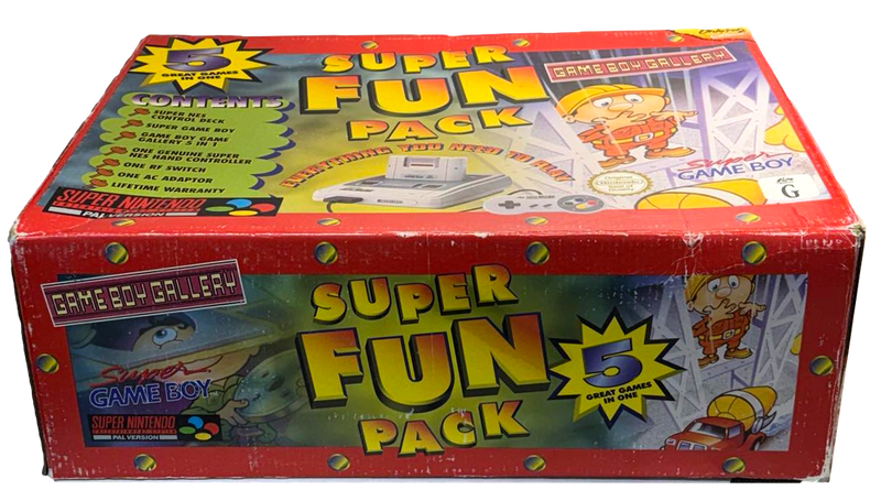 Super Fun Pack Game Boy Gallery Super Nintendo Console Big Box SNES PAL Rare (Preowned)