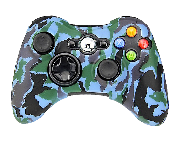 Silicone Cover For XBOX 360 Controller Case Skin Cool Designs Extra Grip Camo