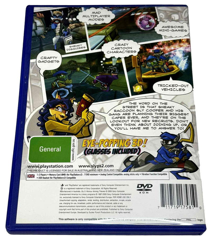 Sly 3 Honor Among Thieves PS2 PAL *No Manual* (Faded Cover)1