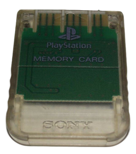 Genuine Sony PS1 Memory Card PlayStation 1 1mb SCPH 1020 Dropdown Selection (Preowned)