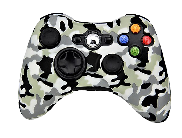 Silicone Cover For XBOX 360 Controller Case Skin Cool Designs Extra Grip Camo