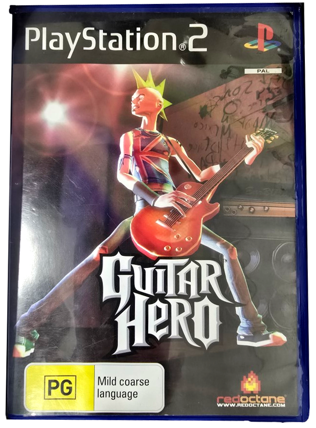 Guitar Hero PS2 Wired Red Octane Controller + Game PS2 Boxed PlayStation 2 (Preowned)