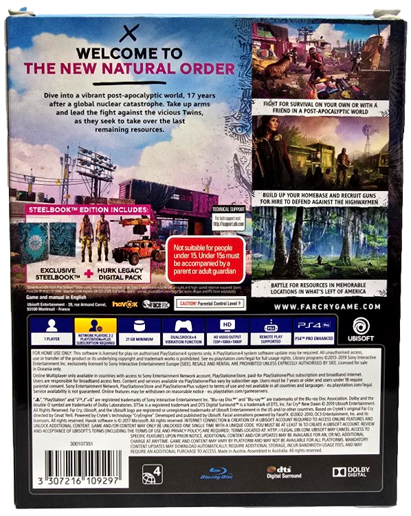 Far Cry New Dawn Sony PS4 Steelbook Edition Complete (Preowned)