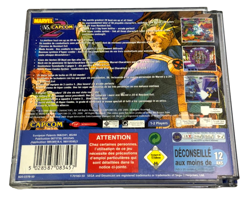 Marvel Vs Capcom 2 Sega Dreamcast PAL *Complete* (Preowned)