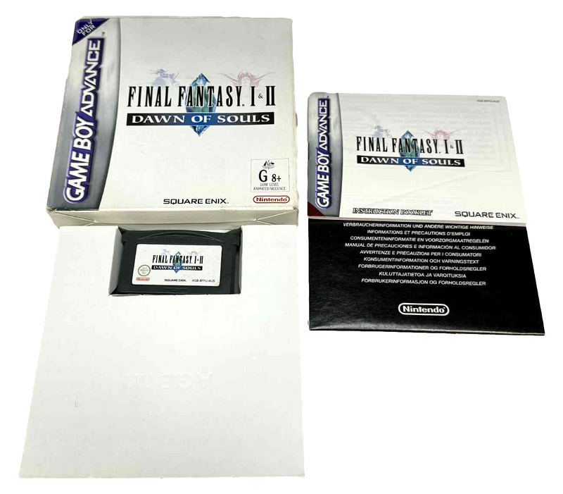 Final Fanasty I & II Dawn of Souls Nintendo Gameboy Advance *Complete* Boxed3