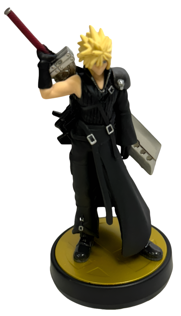 Super Smash Bros Collection N0.58 Cloud Player 2 Nintendo Amiibo Loose (Preowned)