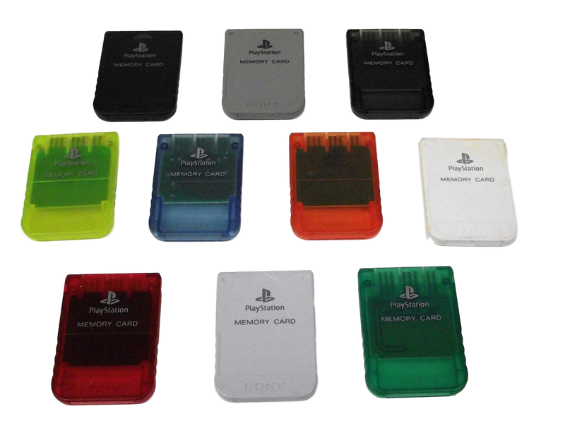 Genuine Sony PS1 Memory Card PlayStation 1 1mb SCPH 1020 Dropdown Selection (Preowned)
