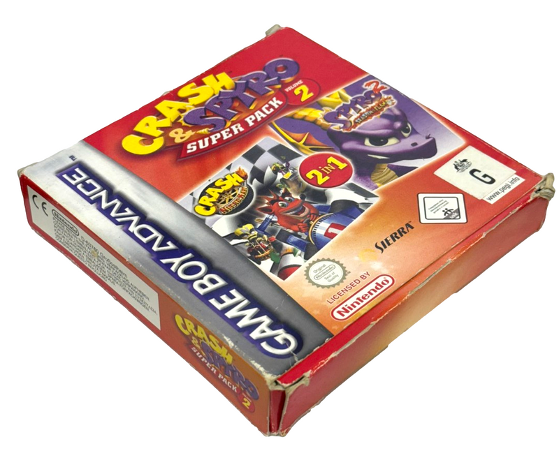 Crash & Spyro Super Pack 2 Nintendo Gameboy Advance GBA *Complete* Boxed (Preowned)