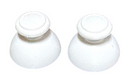 Pair of White Analog Thumbstick Caps Wii Nunchuck and Wii Pro Classic Controller