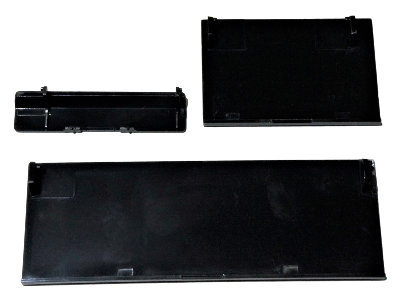 3pcs Door Slot Cover Lids Flap Replacement Parts for Wii Console Red Black White