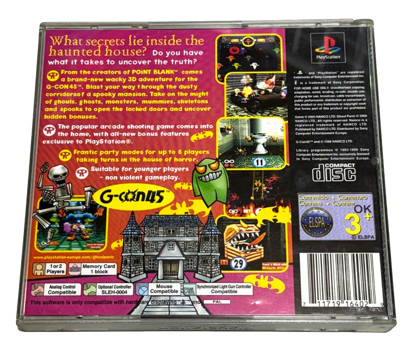 Boxed Ghoul Panic PS1 PAL and G-Con45 *Complete*