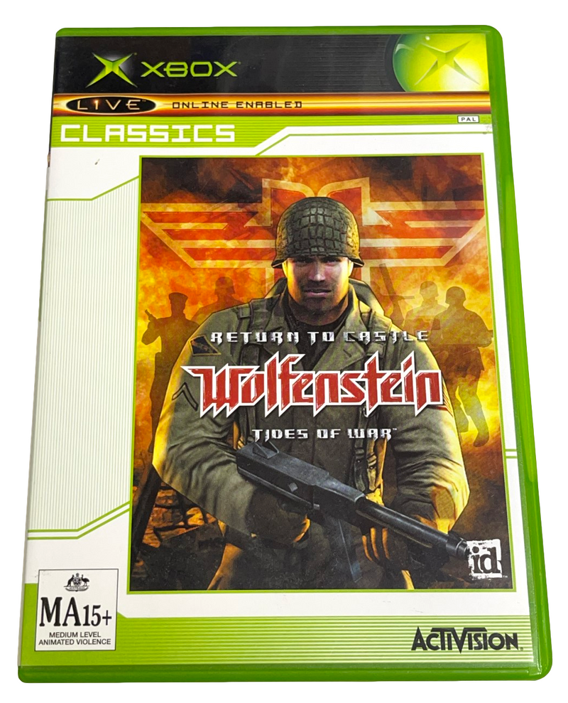 Return To Castle Wolfenstein XBOX Original PAL *No Manual* Classic (Preowned)