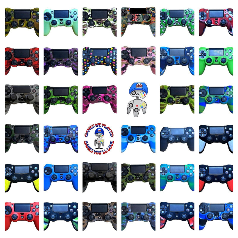 Silicone Cover For PS4 Controller Case Skin Cool Designs Extra Grip Customised