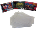 Super Nintendo SNES Box Clear Sleeve Protector Covers Dropdown Menu