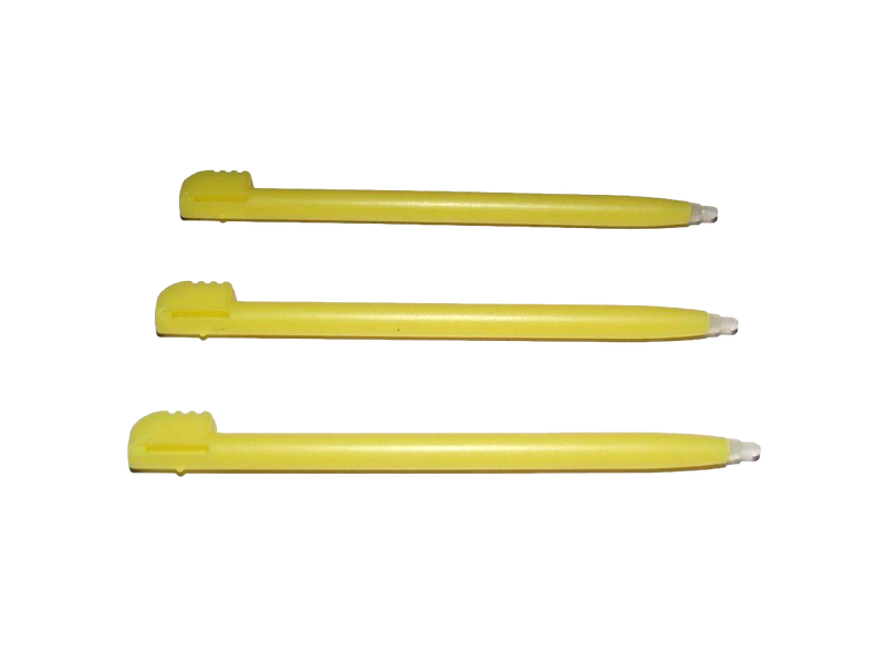 3 x Yellow Touch Screen Stylus Nintendo DS Lite