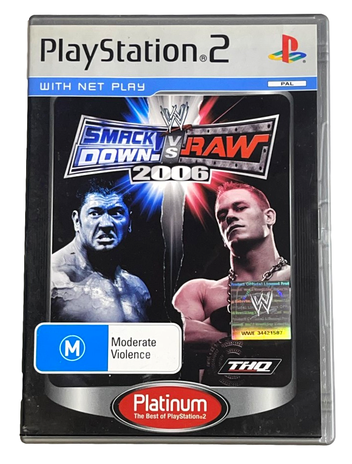 Smackdown Vs Raw 2006 PS2 (Platinum) PAL *Complete* PlayStation 20