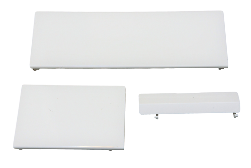 3pcs Door Slot Cover Lids Flap Replacement Parts for Wii Console Red Black White