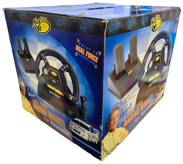 Mad Catz Analog Steering Wheel for Playstation PS1/PS2 in Original Box