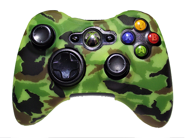 Silicone Cover For XBOX 360 Controller Case Skin Cool Designs Extra Grip Camo