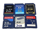 Ramdom SD Secure Digital Memory Cards SD Nintendo 3DS DSi Camera Sandisk Lexar (Preowned)