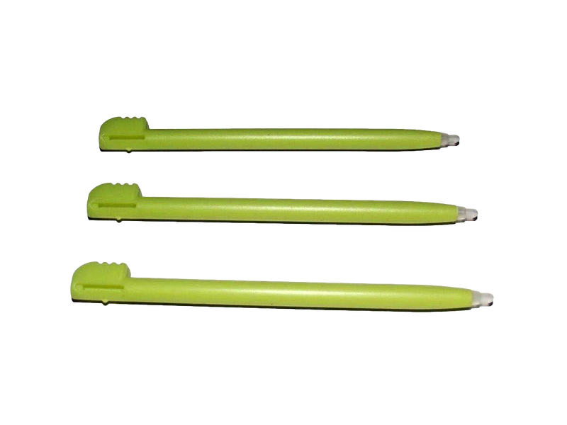 3 x Lime Green Touch Screen Stylus Nintendo DS Lite