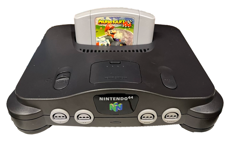 Nintendo 64 Console + 2 Grey Controllers + Mario Kart N64 PAL HDMI  (Preowned)