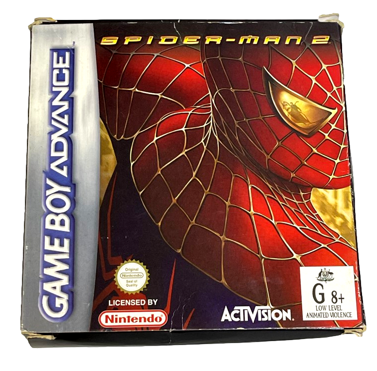 Spider-Man 2 Nintendo Gameboy Advance GBA Complete* Boxed (Preowned)