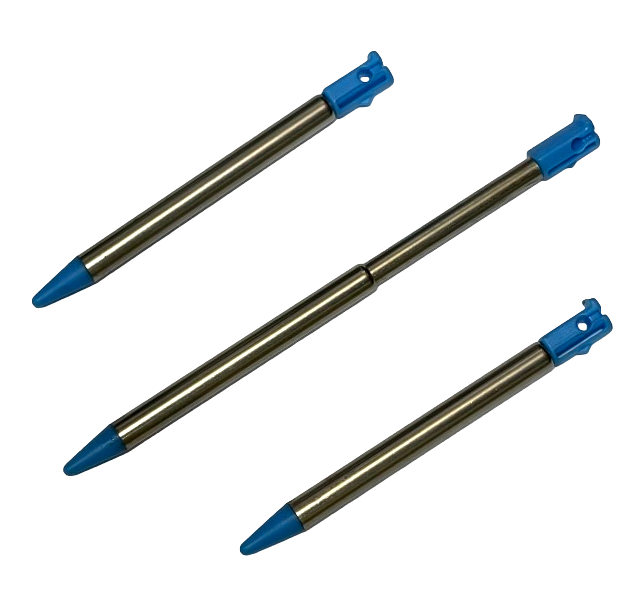 3 x Blue Retractable Nintendo Original DSi Touch Screen Stylus Nintendo