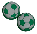 Thumb Grips x 2 For PS4 PS5 XBOXONE Xbox Series Toggle Cover Cap - Green Soccer