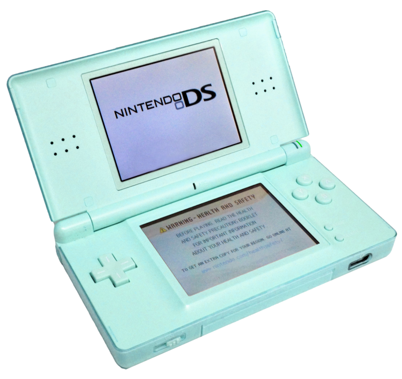 Blue Nintendo DS Lite Console + USB Charger (Pre-Owned)