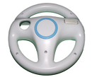 Genuine Nintendo Wii Wii U White Steering Wheel Mario Kart Racing (Pre-Owned)
