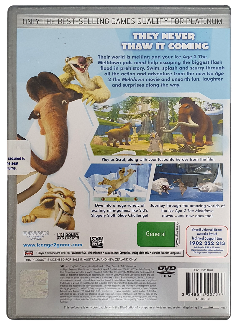 Ice Age 2 The Meltdown PS2 PAL *Sealed* Playstation 2
