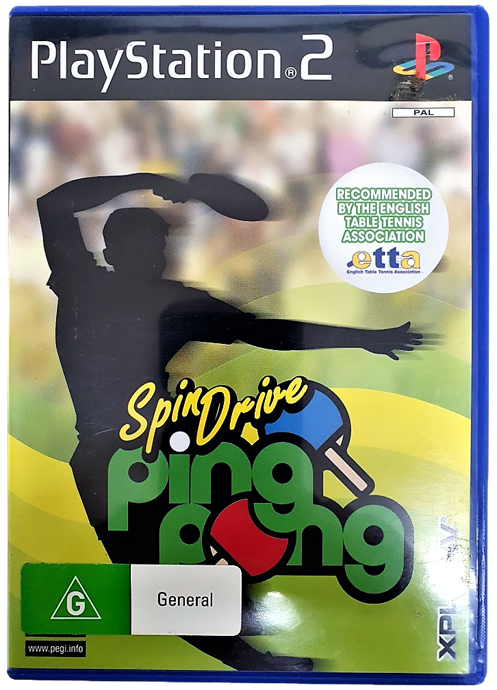 SpinDrive Ping Pong PS2 PAL *No Manual* PlayStation 2 (Pre-Owned)