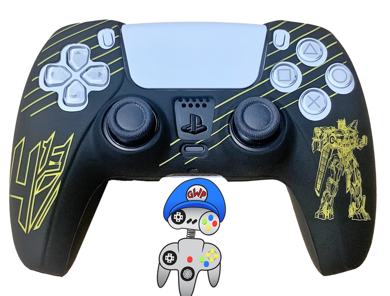 Silicone Cover For PS5 Controller Case Skin - Yellow Transformer Style - Games We Played