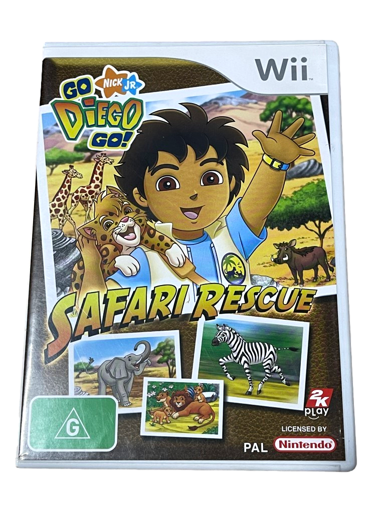 Go Diego Go Safari Rescue Nintendo Wii PAL *No Manual* Wii U Compatible (Pre-Owned)