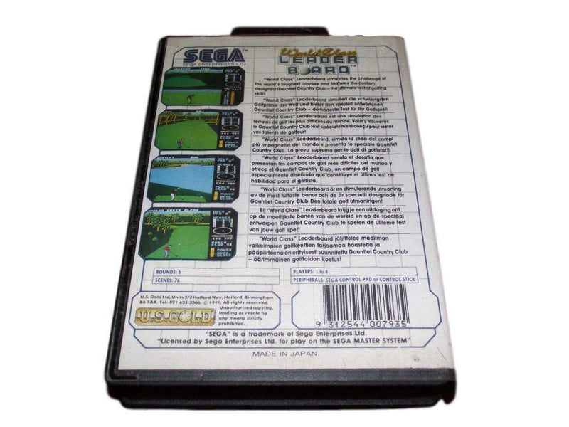 World Class Leader Board Sega Master System *No Manual* (Pre-Owned)