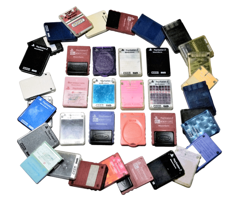 1 x Playstation 2 PS2 Memory Card 8MB Aftermarket Random Ex Japanese Stock - Games We Played