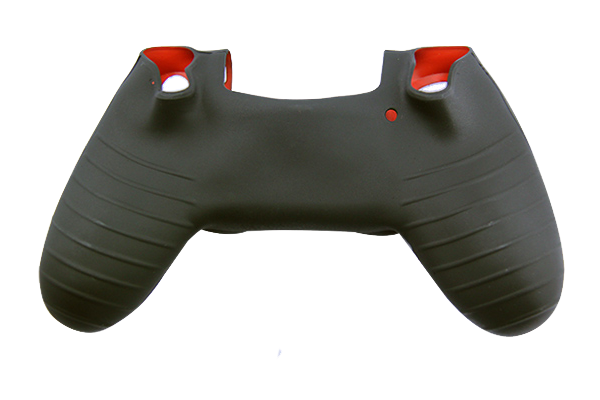Silicone Cover For PS4 Controller Case Skin - Transformer Design Red + Grips - Games We Played