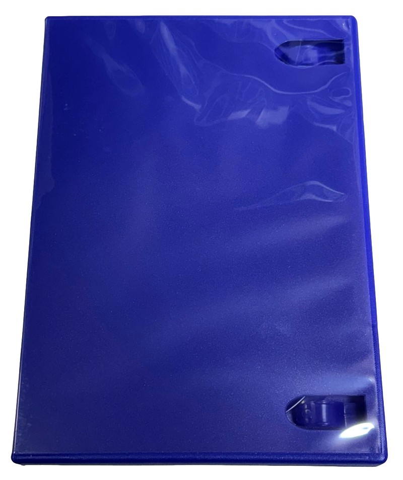 10 x Blue PS2 Replacement Game Case With Memory Card Spot Playstation 2